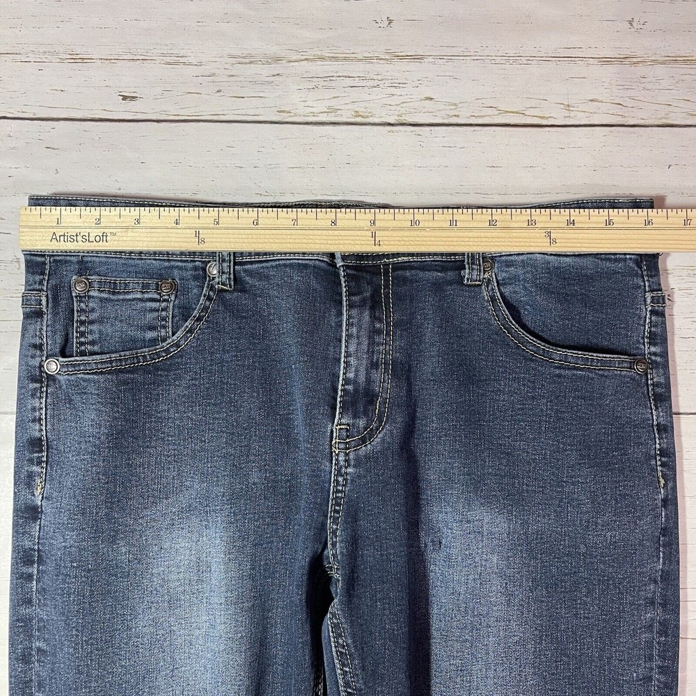 Zara Womens Jeans Wear Womens Size 34 Blue Straight Leg Dark Wash Denim - Picture 5 of 14